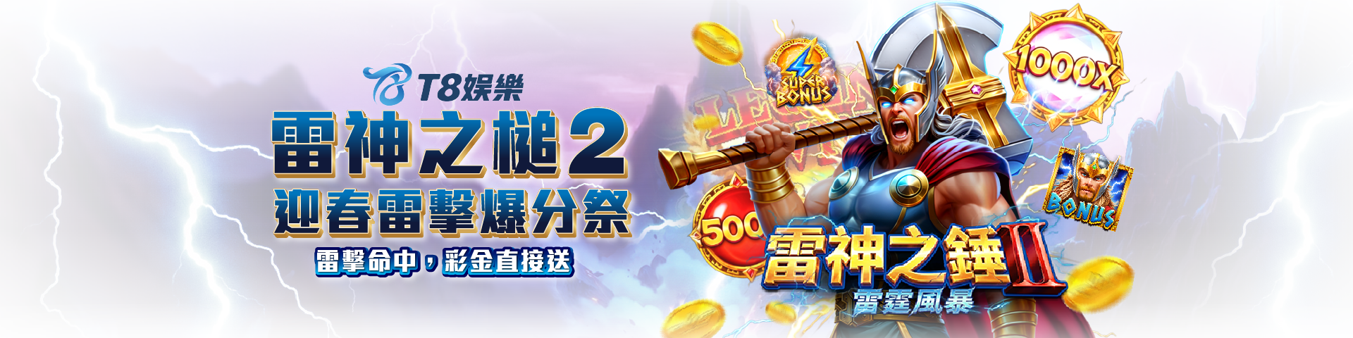 T8 x 雷神之錘 2・迎春雷擊爆分祭