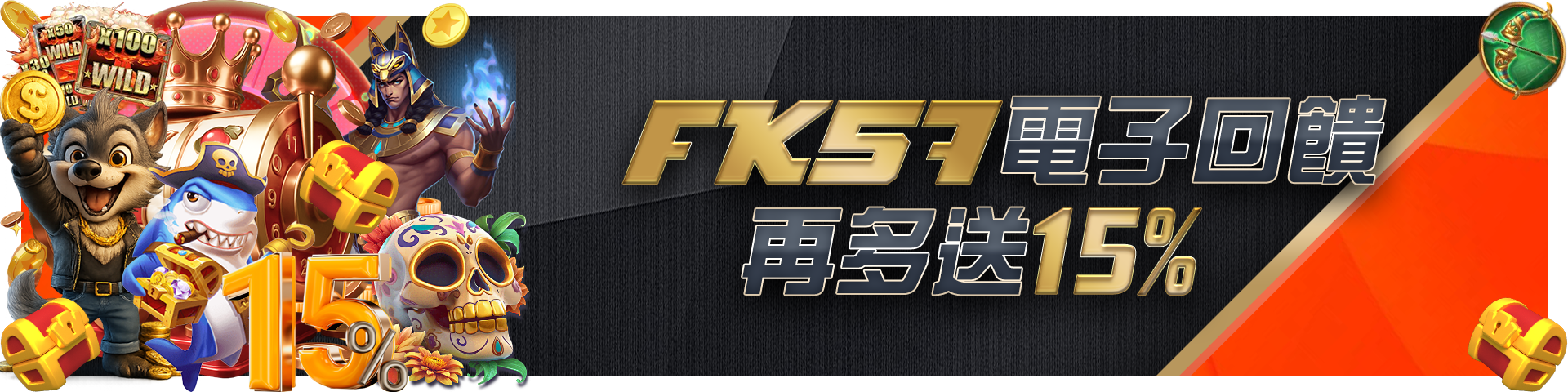 FK57電子回饋再多送15%