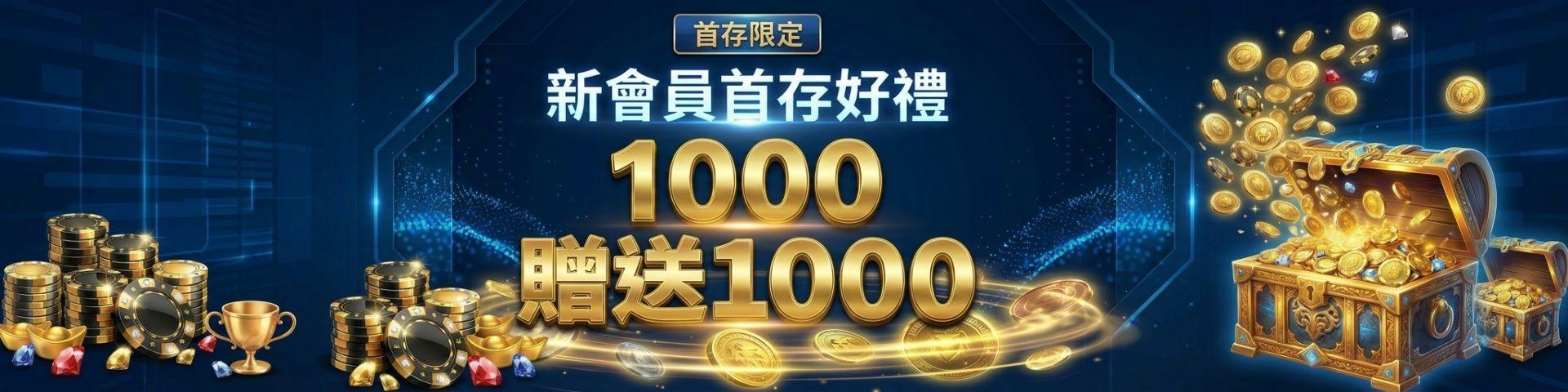 首儲禮 存1000送1000	