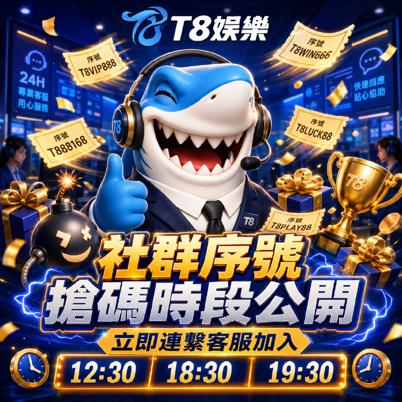 T8娛樂｜全民限時搶碼