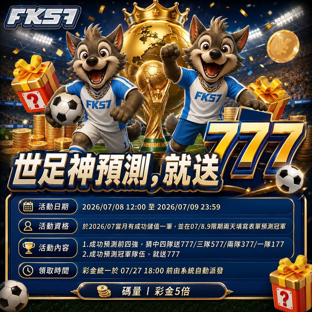 世足神預測，就送777