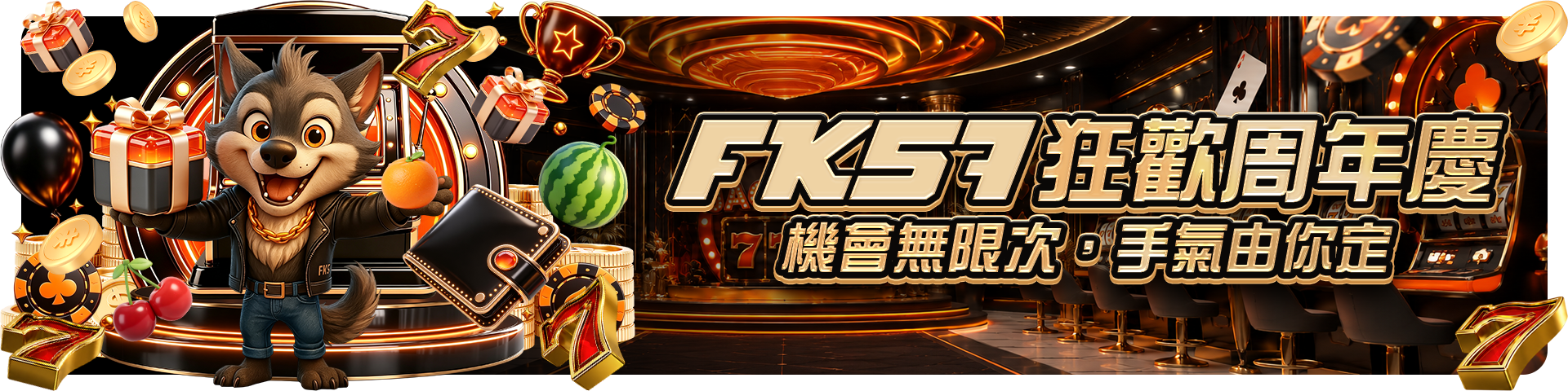 FK狂歡周年慶， 機會無限次