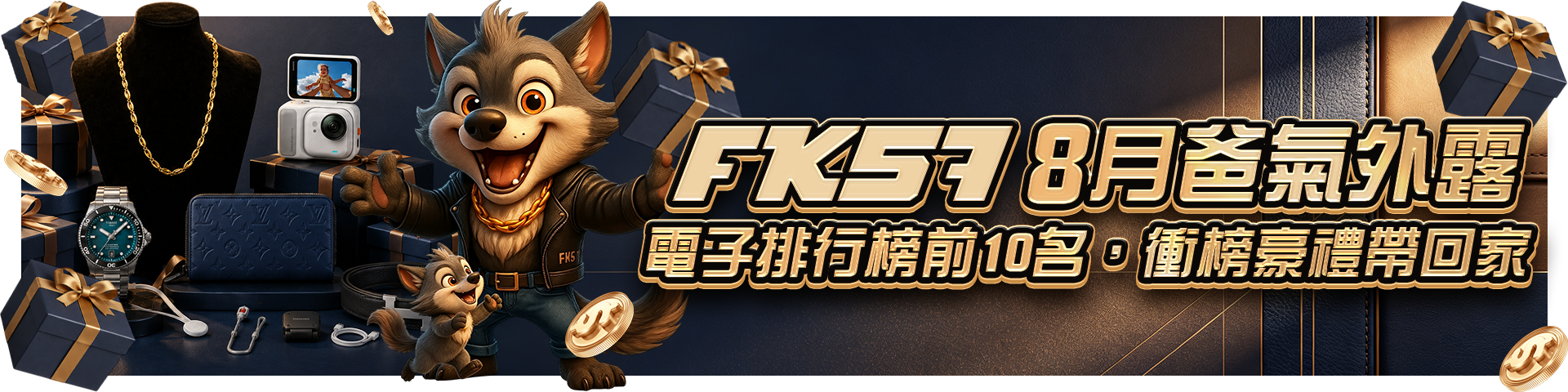 FK57狂歡周年慶，電子排行前10名