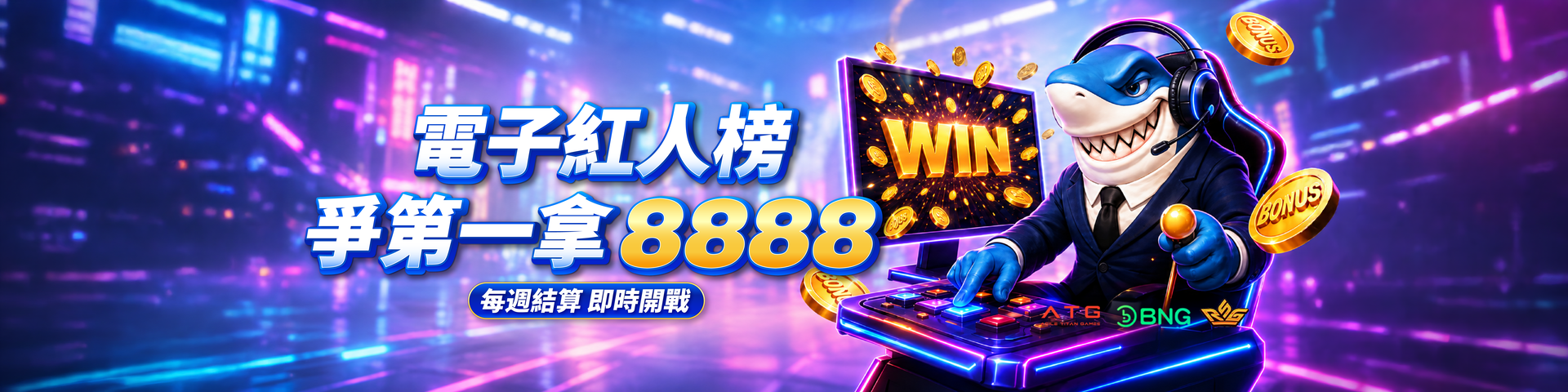 T807  T8紅人榜｜每週電子投注競賽