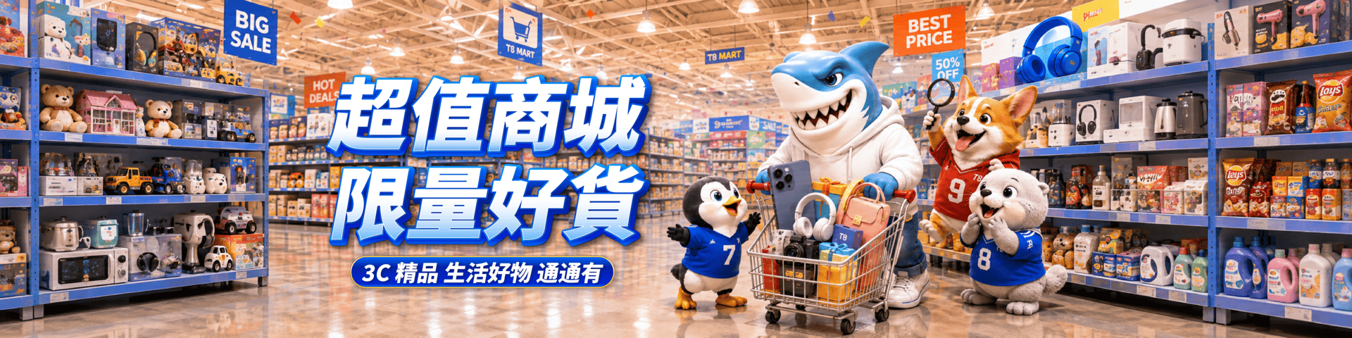 T812 商城  x 《購物首選，超值商品任意換》