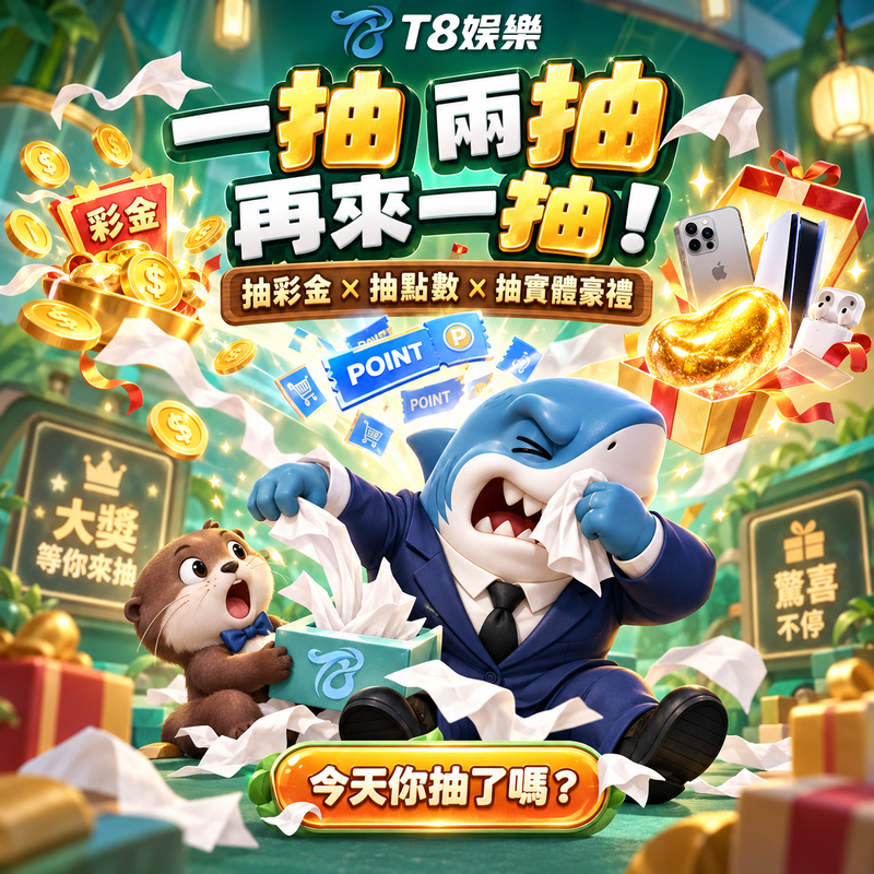 T8娛樂5%福氣慶週年 × 中秋追月計畫