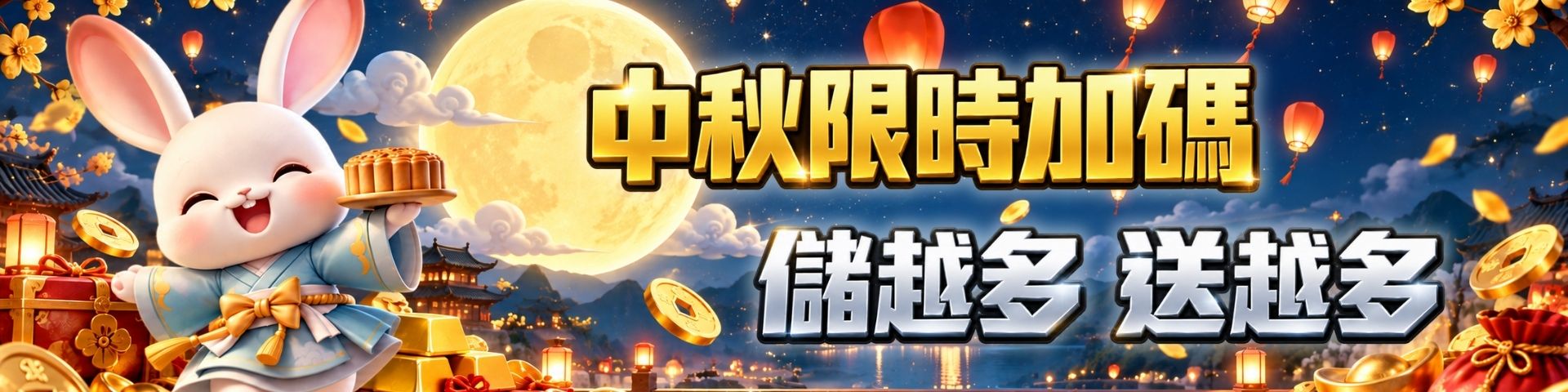 中秋儲值送彩金
